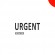 Клише штампа "Urgent" (красное - среднее)